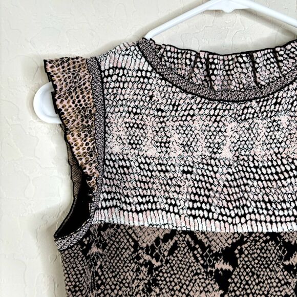 Alexander McQueen Snake Fit Flare Mini Dress - Picture 3 of 7